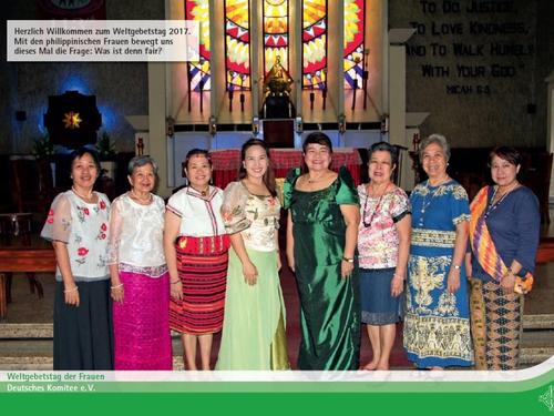 Die Frauen des Weltgebetstagkomitees der Philippinen